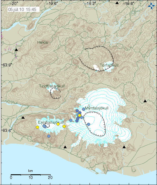 Iceland Volcano Quake Map